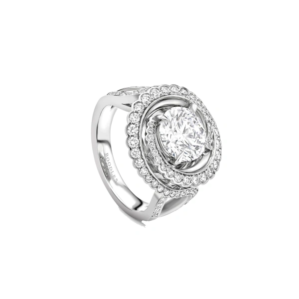 Boodles A Family Journey Monaco Diamond Platinum Ring | Fine Rings | Coveti
