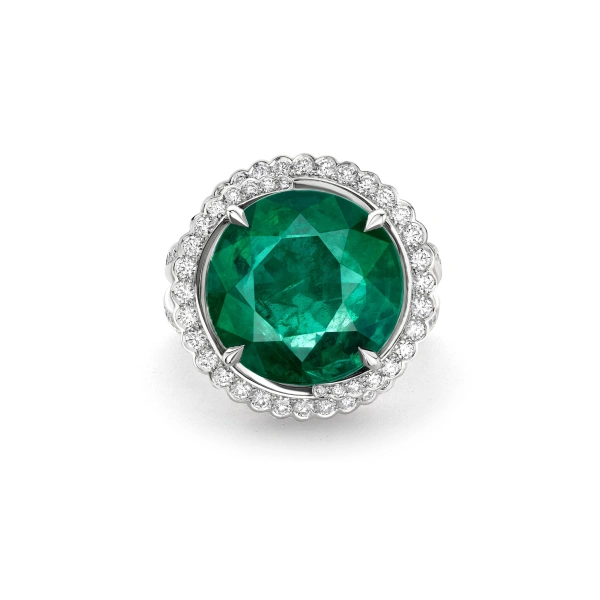 Boodles A Family Journey Monaco Emerald Platinum Ring | Fine Rings | Coveti