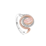 Boodles A Family Journey Monaco Oval Pink Diamond Platinum and Rose Gold Ring | Fine Rings | Coveti