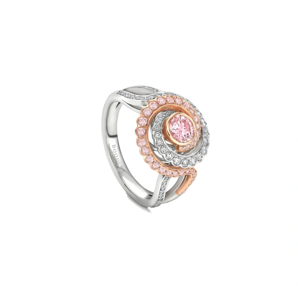 Boodles A Family Journey Monaco Pink Diamond Platinum Ring | Fine Rings | Coveti