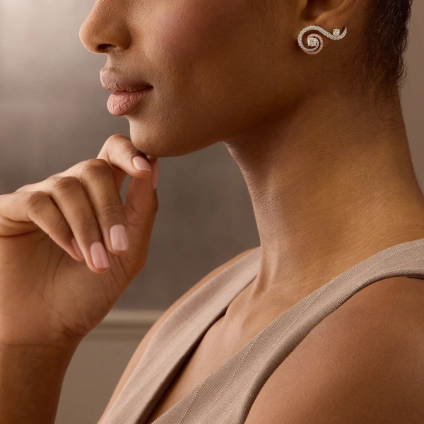 Boodles A Family Journey Monaco Pink and White Diamond Earrings | Fine Earrings | Coveti