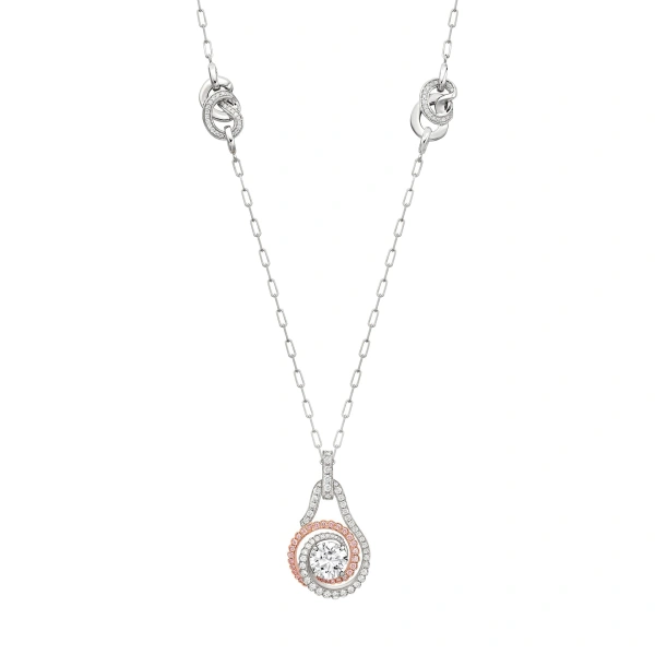 Boodles A Family Journey Monaco Pink and White Diamond Pendant | Fine Necklaces | Coveti