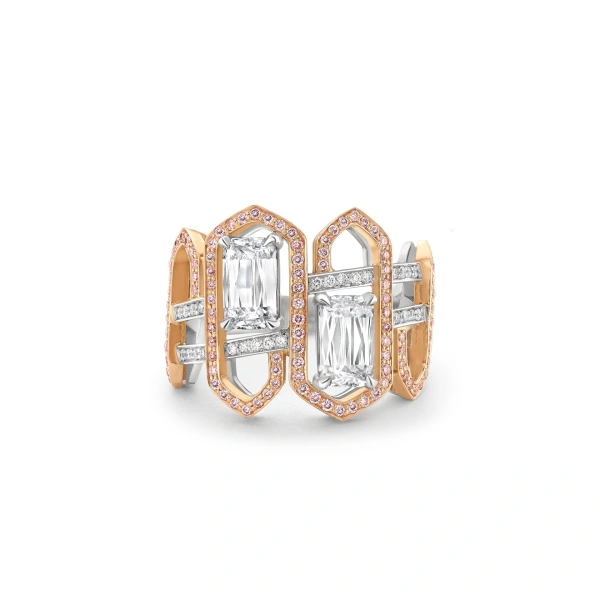 Boodles A Family Journey Muscat Pink and White Diamond Ring | Fine Rings | Coveti
