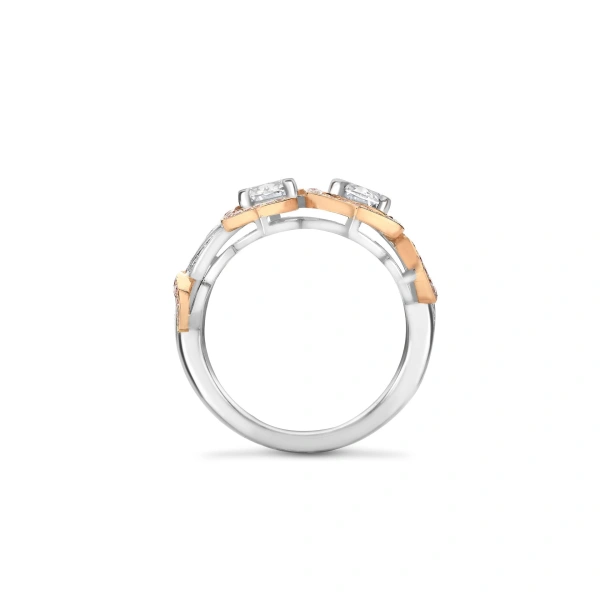 Boodles A Family Journey Muscat Pink and White Diamond Ring | Fine Rings | Coveti