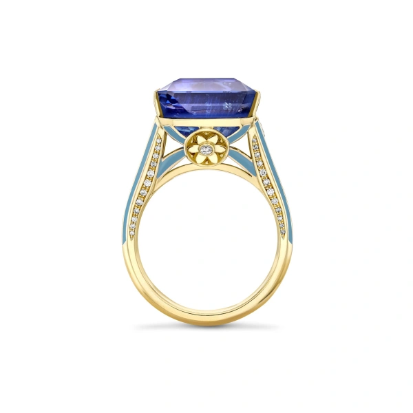 Boodles A Family Journey Paris Tuileries Sapphire Yellow Gold Ring | Fine Rings | Coveti