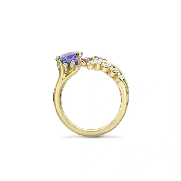 Boodles A Family Journey Provence Tanzanite Yellow Gold Ring | Fine Rings | Coveti