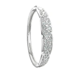 Boodles A Family Journey St. Tropez Diamond Platinum Bangle | Fine Bracelets | Coveti