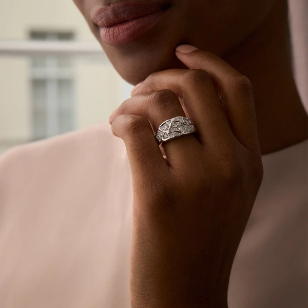 Boodles A Family Journey St. Tropez Diamond Platinum Ring | Fine Rings | Coveti