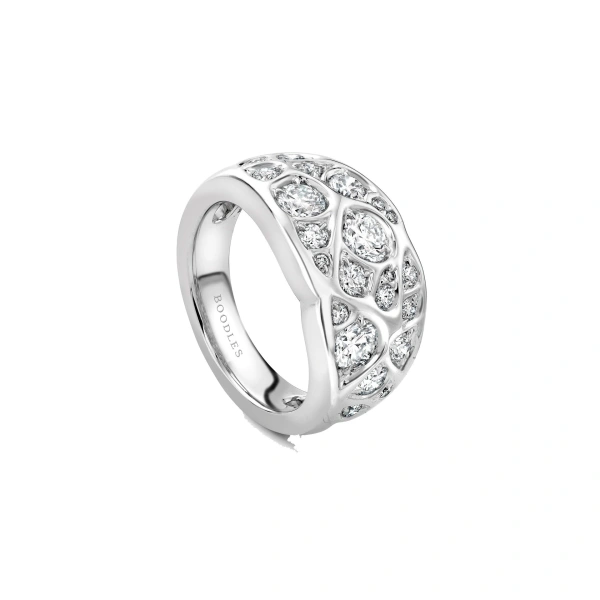 Boodles A Family Journey St. Tropez Diamond Platinum Ring | Fine Rings | Coveti