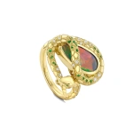 Boodles Africa Green Mamba Black Opal Diamond Yellow Gold Ring | Fine Rings | Coveti