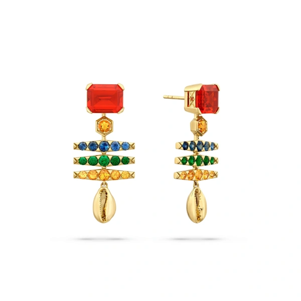 Boodles Africa Maasai Mara Fire Opal Yellow Gold Earrings | Fine Earrings | Coveti