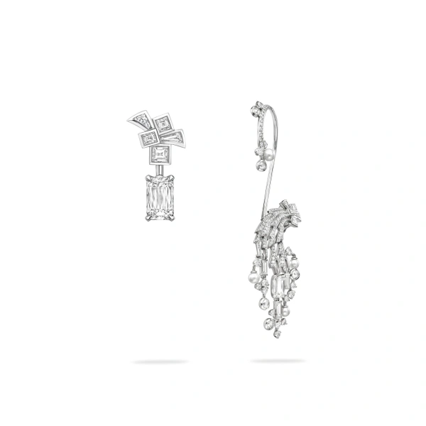 Boodles Africa Victoria Falls Ashoka White Gold Earrings | Fine Earrings | Coveti