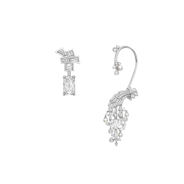 Boodles Africa Victoria Falls Ashoka White Gold Earrings | Fine Earrings | Coveti