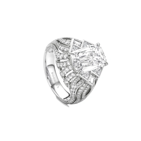 Boodles Africa Victoria Falls Platinum Ashoka Diamond Ring | Fine Rings | Coveti