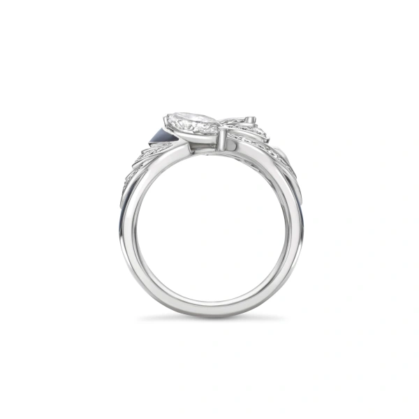 Boodles Africa Zebra Platinum Diamond Ring | Fine Rings | Coveti