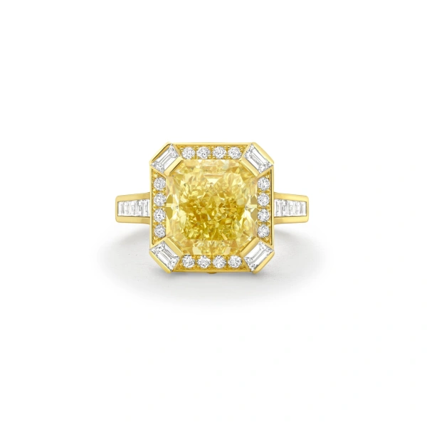 Boodles Art Deco Yellow Diamond Yellow Gold Ring | Fine Rings | Coveti