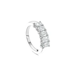 Boodles Ashoka Five Stone Half Platinum Diamond Eternity Ring | Fine Rings | Coveti