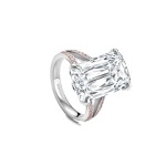 Boodles Ashoka Split Shoulder Pink and White Diamond Platinum Ring | Fine Rings | Coveti