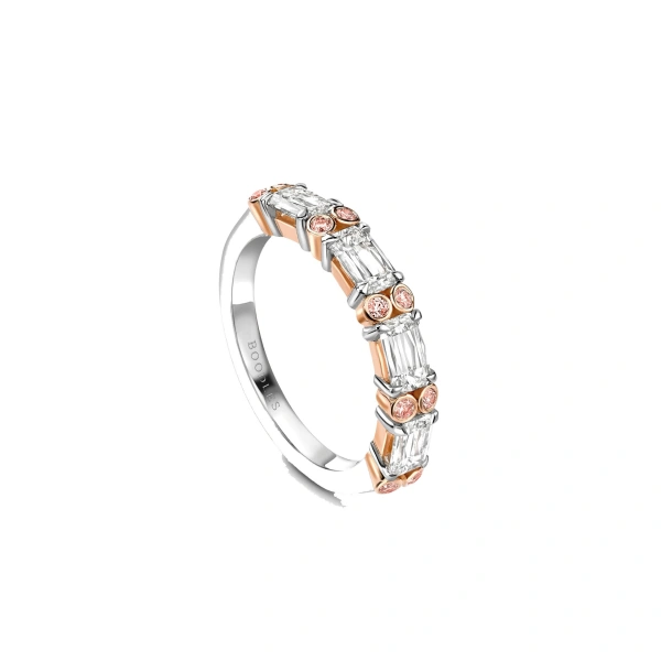 Boodles Ashoka and Pink Diamond Platinum Eternity Ring | Fine Rings | Coveti