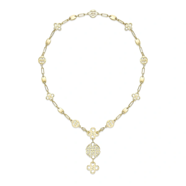 Boodles Be Bold Yellow Gold Diamond Necklace | Fine Necklaces | Coveti