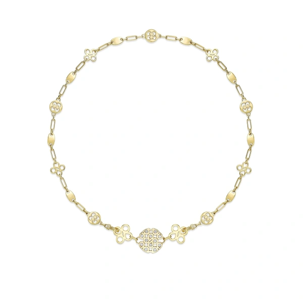 Boodles Be Bold Yellow Gold Diamond Necklace | Fine Necklaces | Coveti