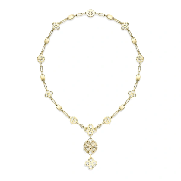 Boodles Be Bold Yellow Gold Diamond Necklace | Fine Necklaces | Coveti