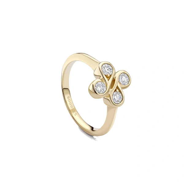 Boodles Be Boodles Classic Motif Yellow Gold Ring | Fine Rings | Coveti
