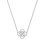 Boodles Be Boodles Double Motif Platinum Pendant | Fine Necklaces | Coveti