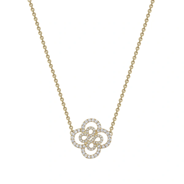 Boodles Be Boodles Double Motif Yellow Gold Pendant | Fine Necklaces | Coveti