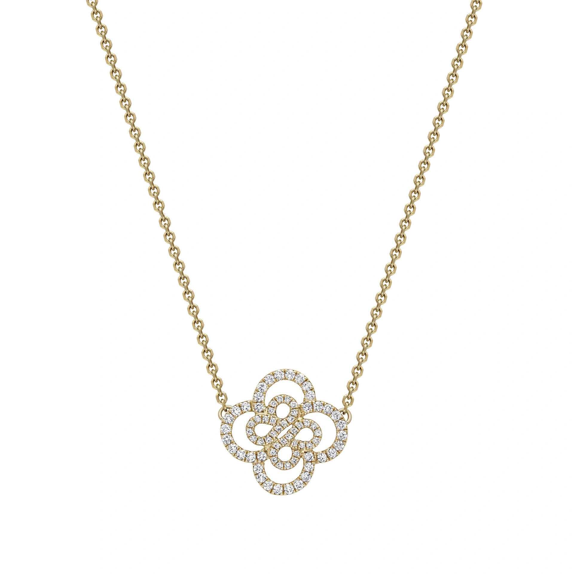 Boodles Be Boodles Double Motif Yellow Gold Pendant Boodles Be Boodles Double Motif Yellow Gold Pendant | Fine Necklaces | Coveti