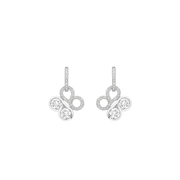 Boodles Be Boodles Large White Gold Diamond Earrings | Fine Earrings | Coveti