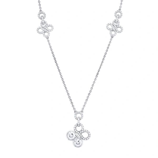 Boodles Be Boodles Large White Gold Diamond Pendant | Fine Necklaces | Coveti