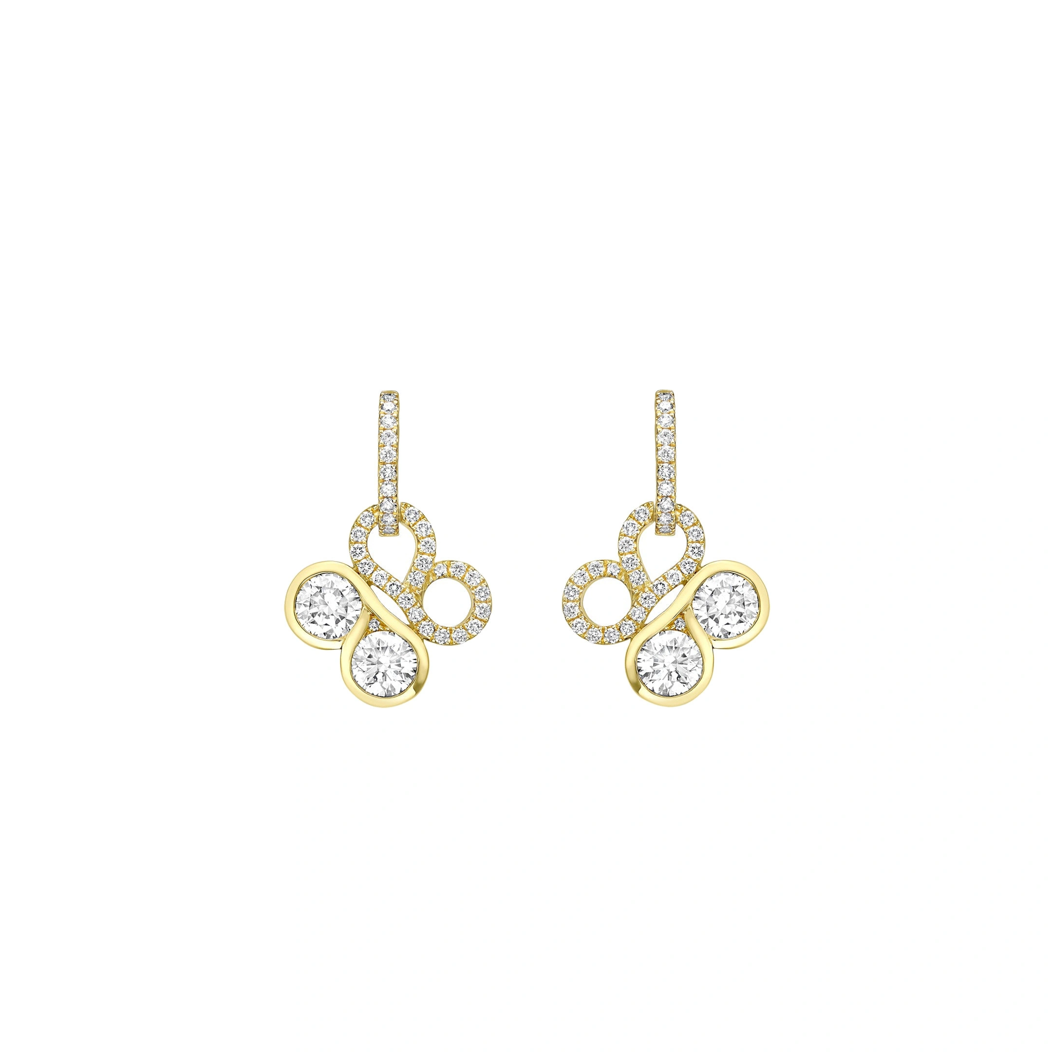 Boodles Be Boodles Large Yellow Gold Diamond Drop Earrings Boodles Be Boodles Large Yellow Gold Diamond Drop Earrings | Fine Earrings | Coveti
