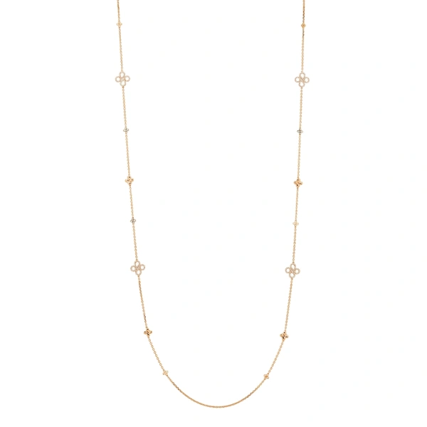 Boodles Be Boodles Long Rose Gold Diamond Necklace | Fine Necklaces | Coveti