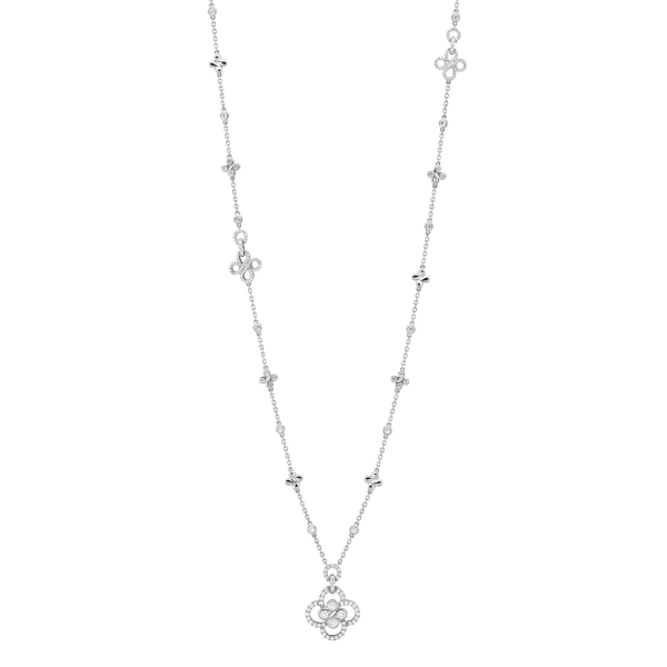 Boodles Be Boodles Long White Gold Necklace | Fine Necklaces | Coveti