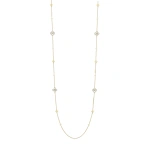 Boodles Be Boodles Long Yellow Gold Diamond Necklace | Fine Necklaces | Coveti