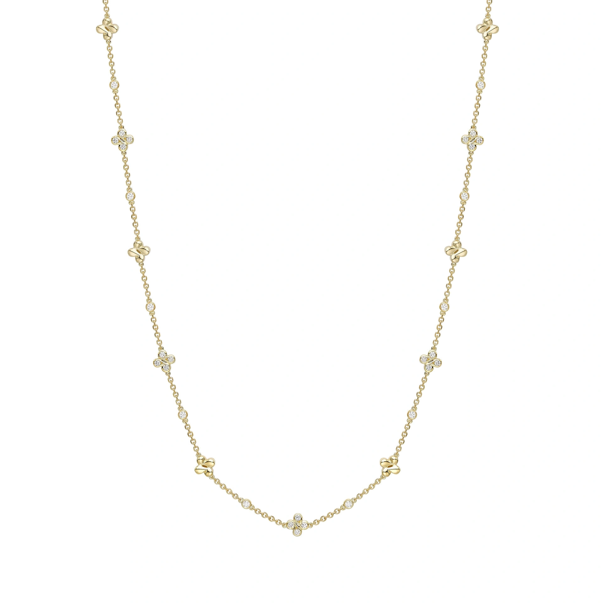 Boodles Be Boodles Medium Long Yellow Gold Diamond Necklace Boodles Be Boodles Medium Long Yellow Gold Diamond Necklace | Fine Necklaces | Coveti
