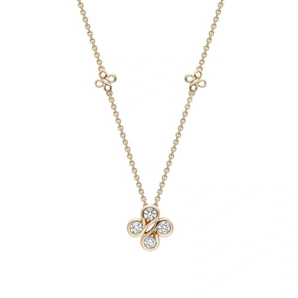 Boodles Be Boodles Mini Yellow Gold Diamond Pendant | Fine Necklaces | Coveti