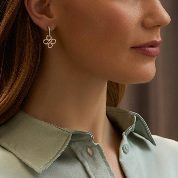 Boodles Be Boodles Open Diamond Drop Earrings | Fine Earrings | Coveti