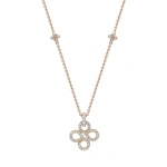 Boodles Be Boodles Pavé Rose Gold and Platinum Pendant | Fine Necklaces | Coveti
