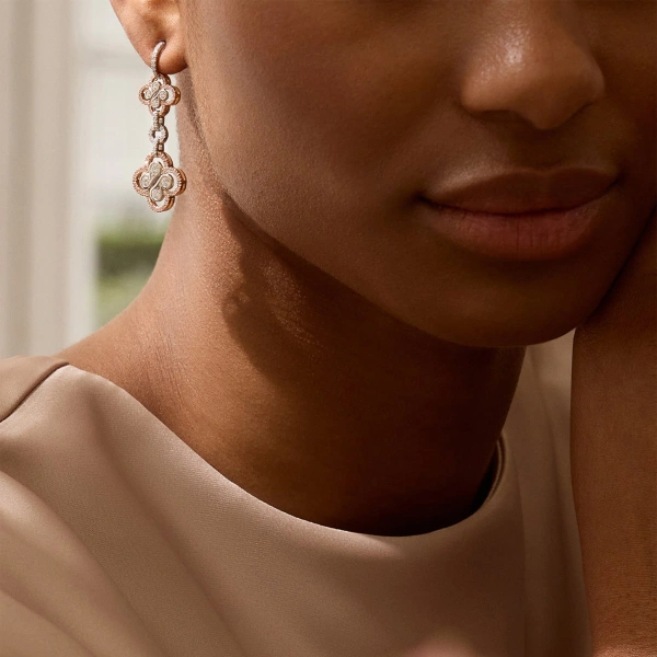 Boodles Be Boodles Pink Diamond Drop Earrings | Fine Earrings | Coveti