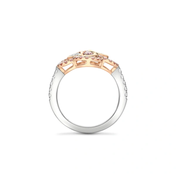Boodles Be Boodles Pink and White Diamond Ring | Fine Rings | Coveti
