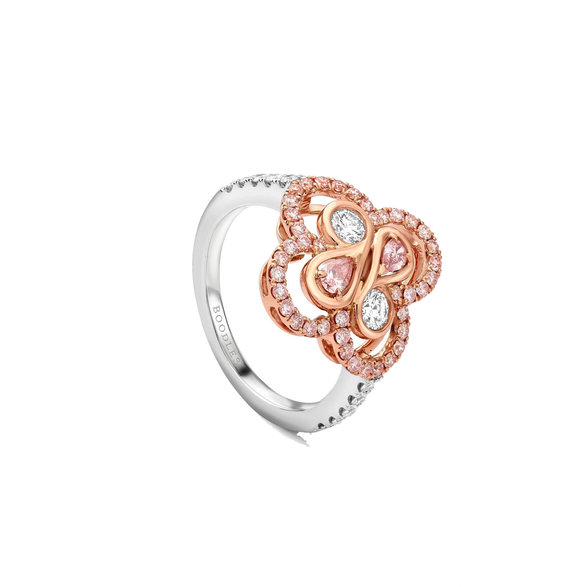 Boodles Be Boodles Pink and White Diamond Ring Boodles Be Boodles Pink and White Diamond Ring | Fine Rings | Coveti