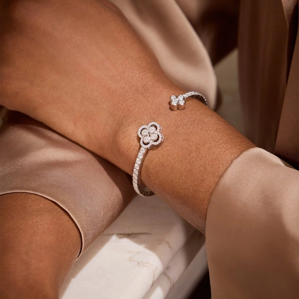 Boodles Be Boodles Platinum Diamond Bangle | Fine Bracelets | Coveti