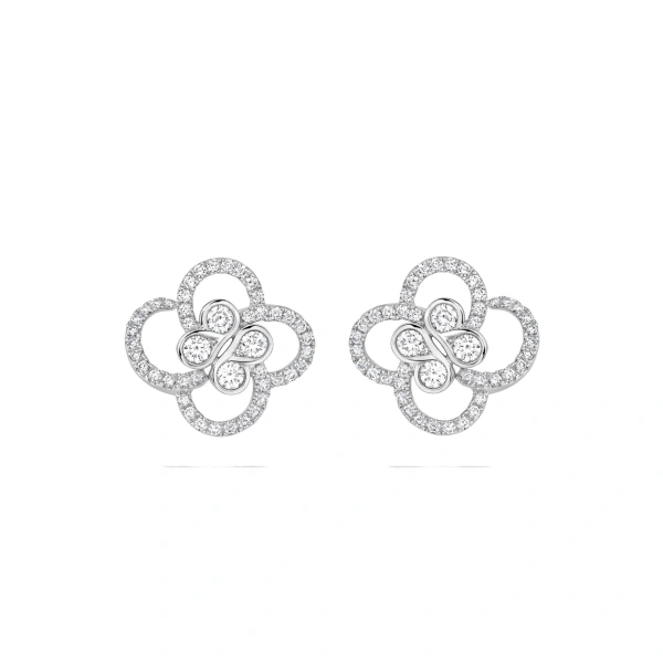 Boodles Be Boodles Platinum Diamond Earrings | Fine Earrings | Coveti