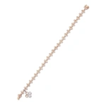 Boodles Be Boodles Rose Gold and Platinum Diamond Bracelet | Fine Bracelets | Coveti