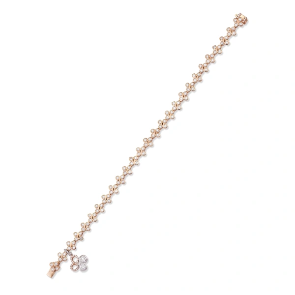 Boodles Be Boodles Rose Gold and Platinum Diamond Bracelet | Fine Bracelets | Coveti