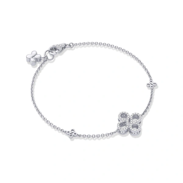 Boodles Be Boodles White Gold Charm Bracelet | Fine Bracelets | Coveti