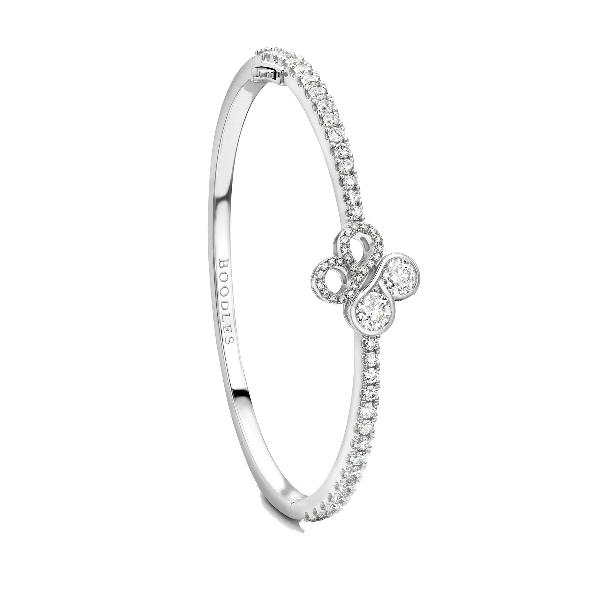 Boodles Be Boodles White Gold Diamond Bangle Boodles Be Boodles White Gold Diamond Bangle | Fine Bracelets | Coveti