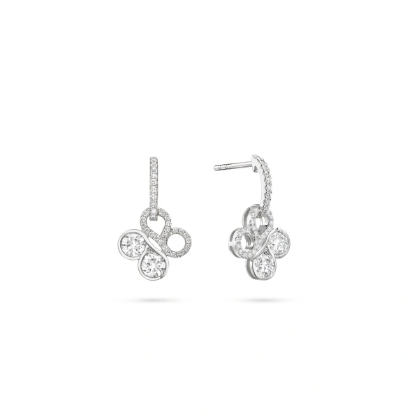 Boodles Be Boodles White Gold Diamond Earrings | Fine Earrings | Coveti